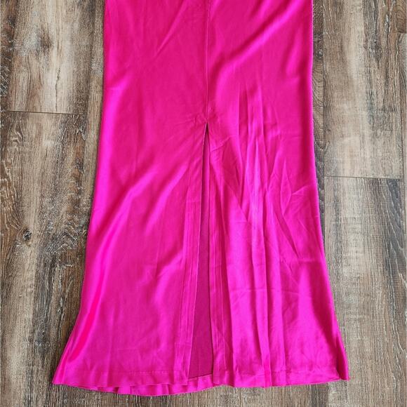 Retrofete Selma Dress in Neon Pink Size XL Cutouts Maxi Sleeveless NWT - Picture 10 of 14